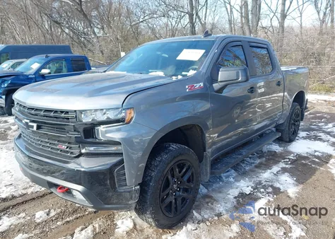 2021 Chevrolet Silverado 1500 4Wd Short Bed Lt Trail Boss z USA, uszkodzony, nr VIN 1GCPYFED9MZ270934